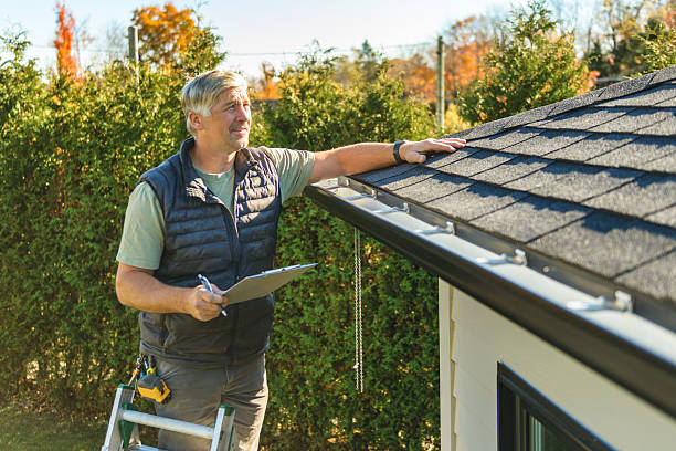 Professional Roof Inspection technician working in Madbury, NH